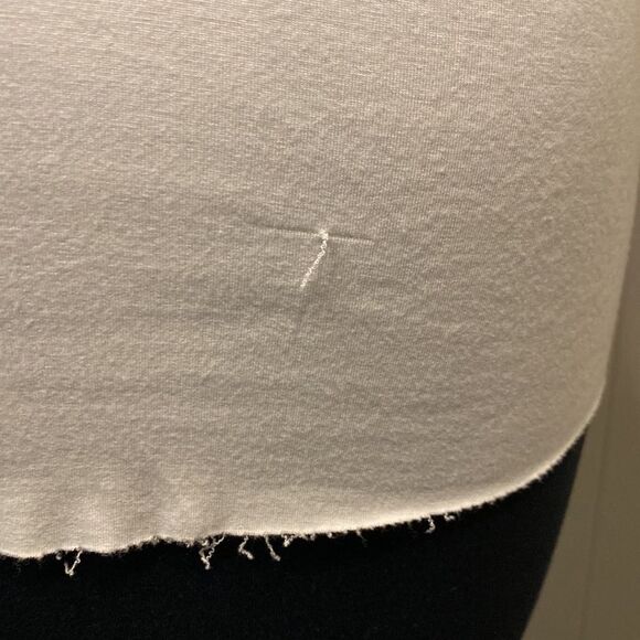 No brand. Small. Faux Leather front. Shirt lining. Super soft. Minor distress. - Picture 5 of 6